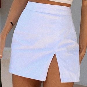Princess Polly White Skirt Size 8 , Brand New